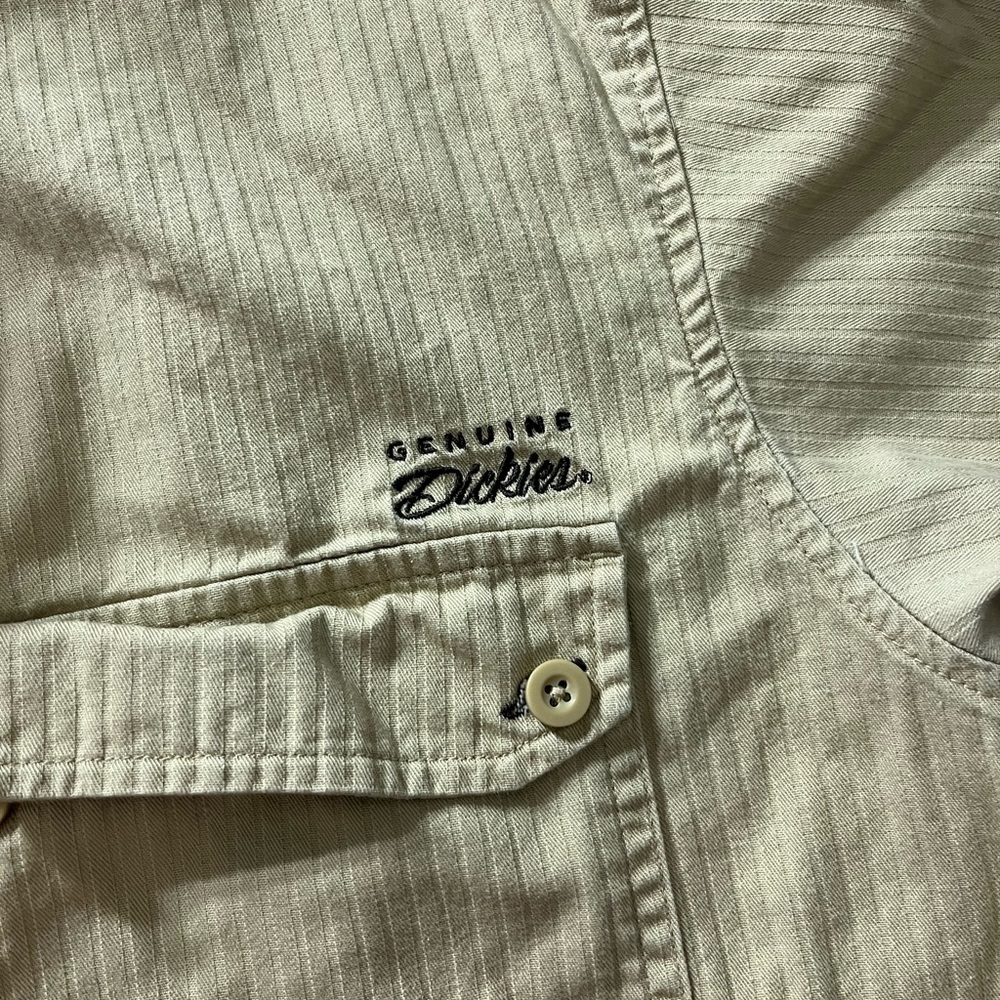 Dickies Tan Cotton Shirt large men - Picture 3 of 4